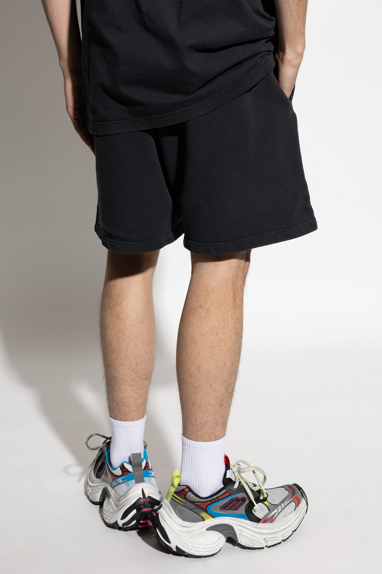 Black Shorts with logo patch Balenciaga - Vitkac AS